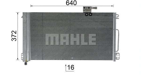 AC 448 000P KNECHT/MAHLE Конденсатор, кондиционер (фото 7)