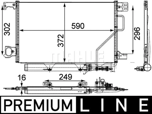 AC 450 000P KNECHT/MAHLE Конденсатор, кондиционер (фото 2)