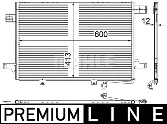 AC 452 000P KNECHT/MAHLE Конденсатор, кондиционер (фото 2)