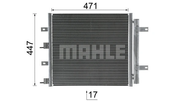 AC 481 000S KNECHT/MAHLE Конденсатор, кондиционер (фото 6)