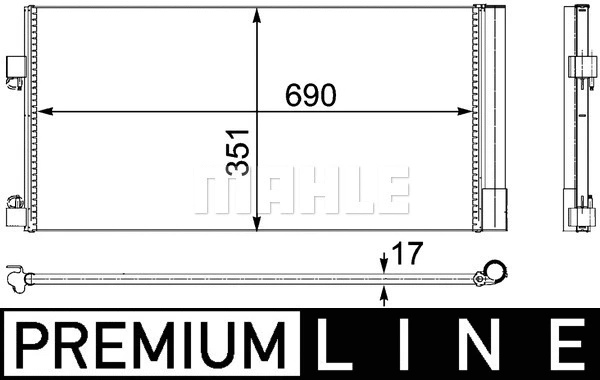 AC 486 000P KNECHT/MAHLE Конденсатор, кондиционер (фото 2)