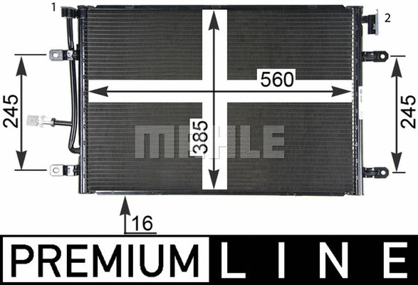 AC 508 000P KNECHT/MAHLE Конденсатор, кондиционер (фото 5)