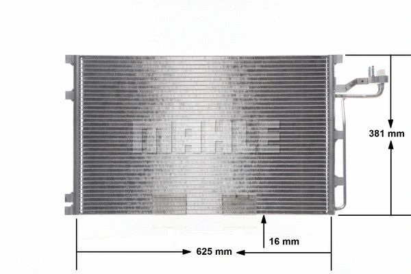 AC 551 001S KNECHT/MAHLE Конденсатор, кондиционер (фото 12)