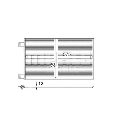 AC 569 000P KNECHT/MAHLE Конденсатор, кондиционер (фото 8)