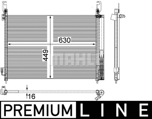 AC 588 000P KNECHT/MAHLE Конденсатор, кондиционер (фото 2)