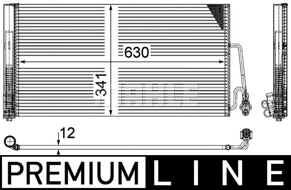 AC 590 000P KNECHT/MAHLE Конденсатор, кондиционер (фото 2)