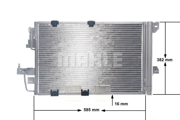 AC 665 000S KNECHT/MAHLE Конденсатор, кондиционер (фото 12)