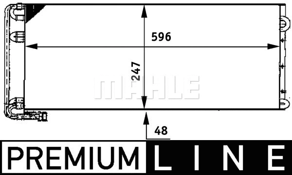 AC 669 000P KNECHT/MAHLE Конденсатор, кондиционер (фото 2)