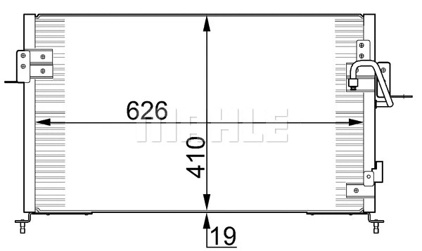 AC 676 000S KNECHT/MAHLE Конденсатор, кондиционер (фото 1)