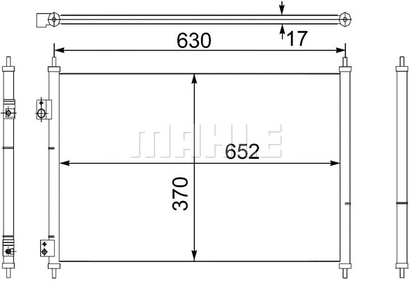 AC 755 000S KNECHT/MAHLE Конденсатор, кондиционер (фото 1)