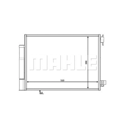 AC 758 000P KNECHT/MAHLE Конденсатор, кондиционер (фото 3)