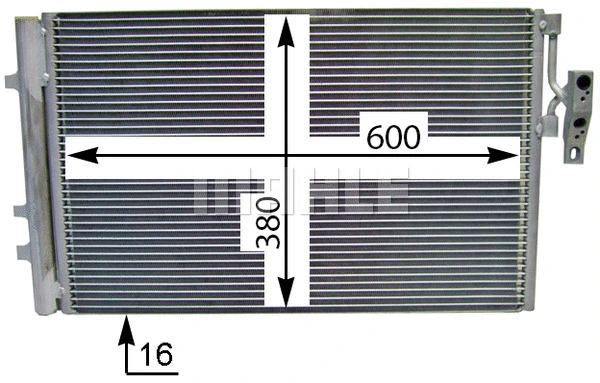 AC 778 000S KNECHT/MAHLE Конденсатор, кондиционер (фото 4)