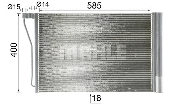 AC 781 000P KNECHT/MAHLE Конденсатор, кондиционер (фото 6)