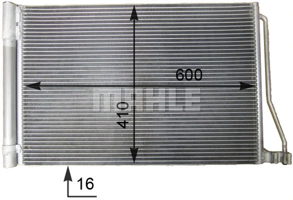 AC 781 000S KNECHT/MAHLE Конденсатор, кондиционер (фото 3)