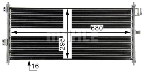 AC 788 000P KNECHT/MAHLE Конденсатор, кондиционер (фото 9)