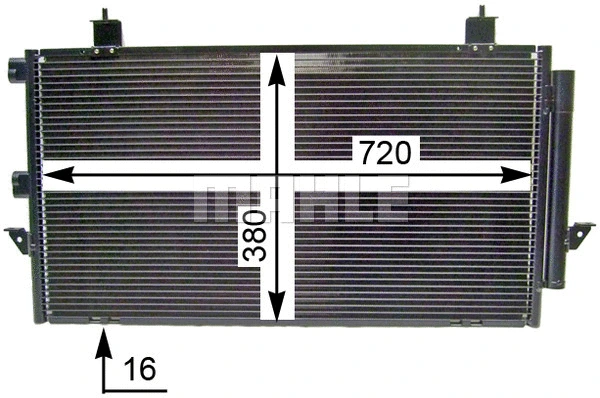 AC 796 000S KNECHT/MAHLE Конденсатор, кондиционер (фото 3)