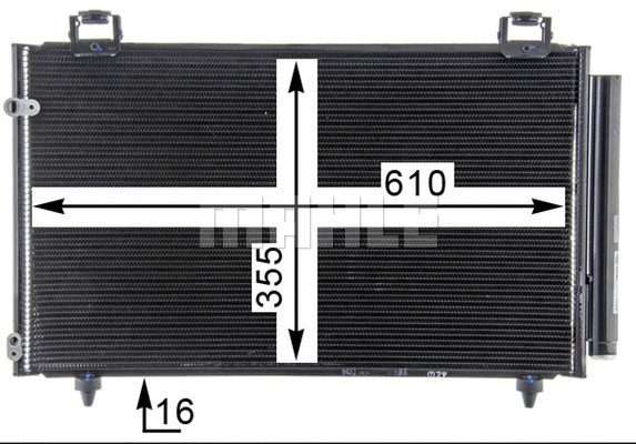 AC 797 000P KNECHT/MAHLE Конденсатор, кондиционер (фото 8)