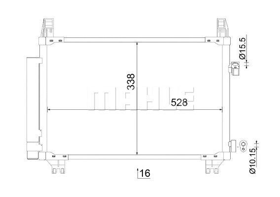 AC 806 000S KNECHT/MAHLE Конденсатор, кондиционер (фото 11)