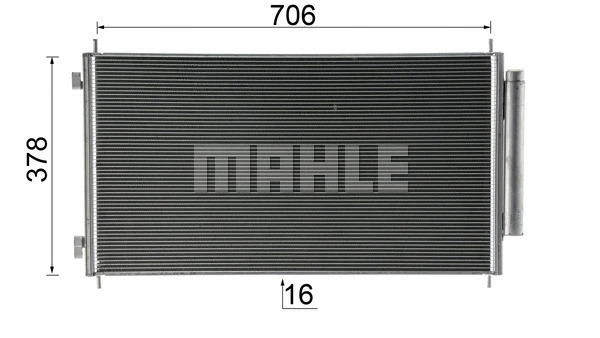 AC 811 000P KNECHT/MAHLE Конденсатор, кондиционер (фото 5)