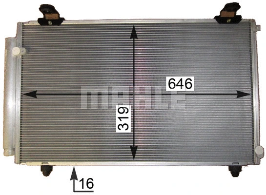 AC 817 000P KNECHT/MAHLE Конденсатор, кондиционер (фото 2)