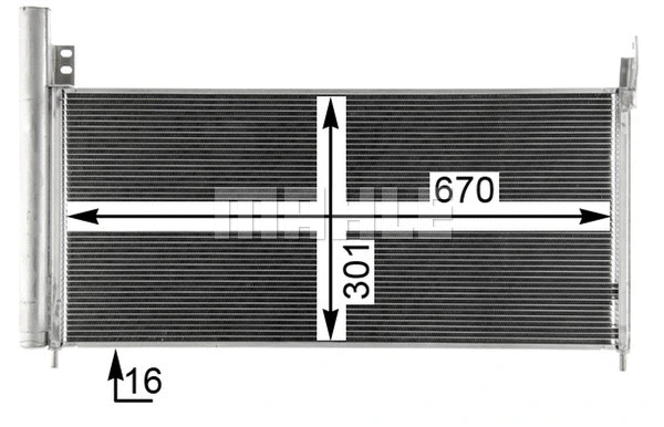 AC 818 000P KNECHT/MAHLE Конденсатор, кондиционер (фото 6)