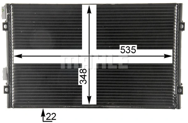 AC 820 000P KNECHT/MAHLE Конденсатор, кондиционер (фото 6)