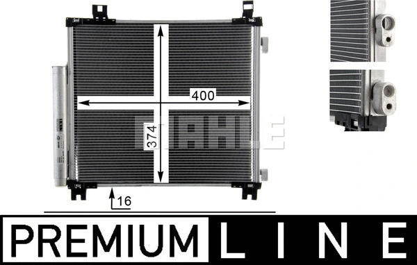 AC 825 000P KNECHT/MAHLE Конденсатор, кондиционер (фото 9)