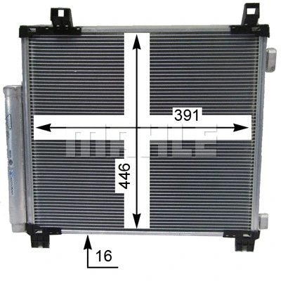 AC 825 000S KNECHT/MAHLE Конденсатор, кондиционер (фото 3)