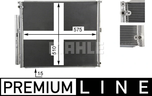 AC 836 000P KNECHT/MAHLE Конденсатор, кондиционер (фото 10)