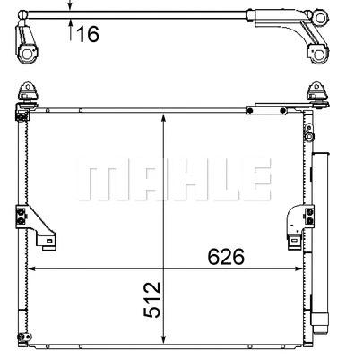 AC 862 000S KNECHT/MAHLE Конденсатор, кондиционер (фото 1)