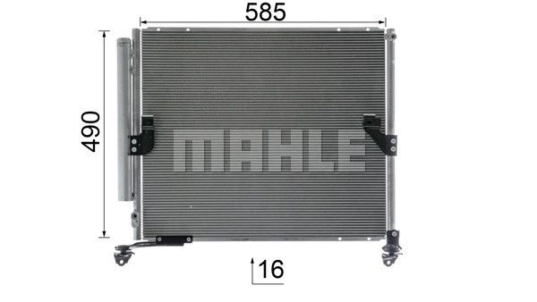 AC 862 000S KNECHT/MAHLE Конденсатор, кондиционер (фото 6)