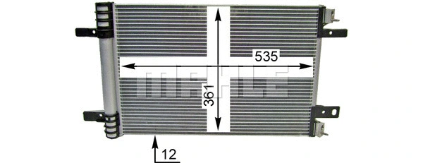 AC 886 000P KNECHT/MAHLE Конденсатор, кондиционер (фото 4)