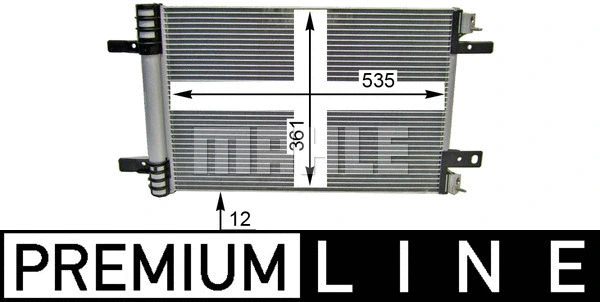 AC 886 000P KNECHT/MAHLE Конденсатор, кондиционер (фото 5)