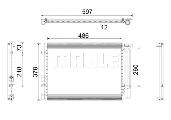 AC 916 000P KNECHT/MAHLE Конденсатор, кондиционер (фото 1)