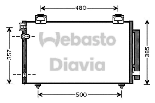 82D0225570A WEBASTO Конденсатор, кондиционер (фото 1)