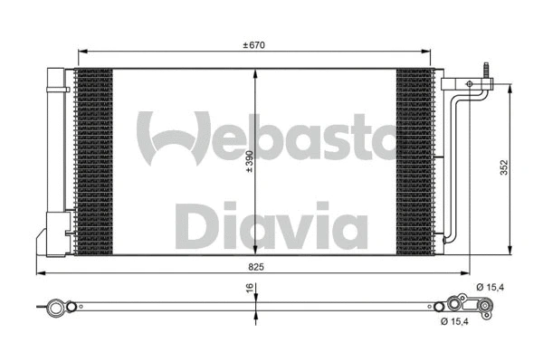 82D0226287MA WEBASTO Конденсатор, кондиционер (фото 1)