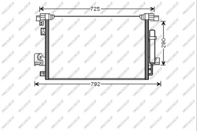 CI802C001 PRASCO Конденсатор, кондиционер (фото 1)