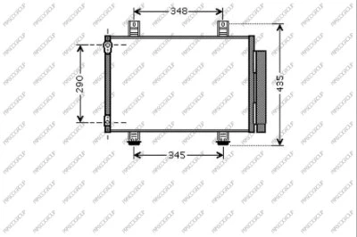 SZ034C001 PRASCO Конденсатор, кондиционер (фото 1)