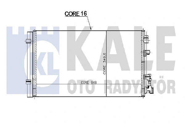 220800 KALE OTO RADYATÖR Конденсатор, кондиционер (фото 1)
