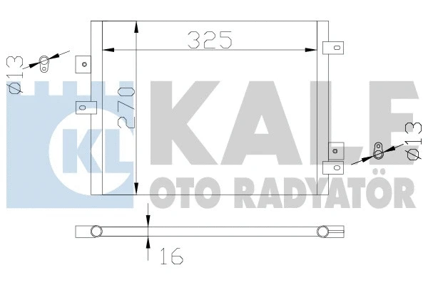 342440 KALE OTO RADYATÖR Конденсатор, кондиционер (фото 1)