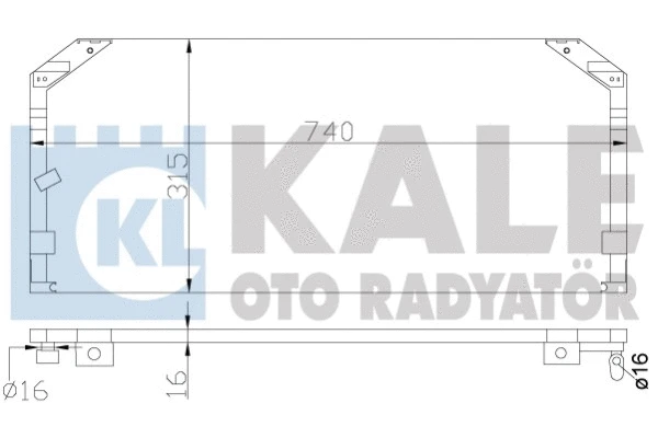 342465 KALE OTO RADYATÖR Конденсатор, кондиционер (фото 1)