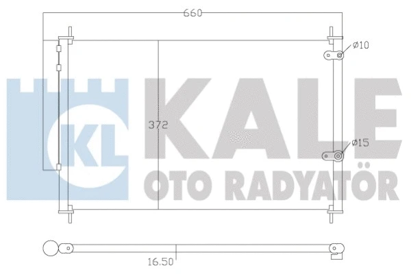 342595 KALE OTO RADYATÖR Конденсатор, кондиционер (фото 1)