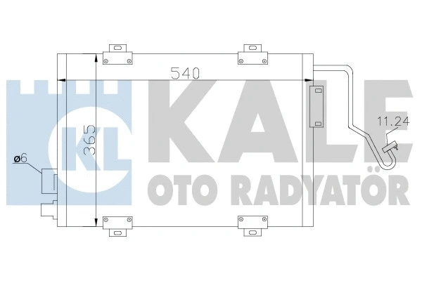 342810 KALE OTO RADYATÖR Конденсатор, кондиционер (фото 1)