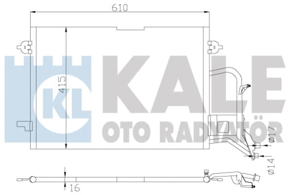 342935 KALE OTO RADYATÖR Конденсатор, кондиционер (фото 1)