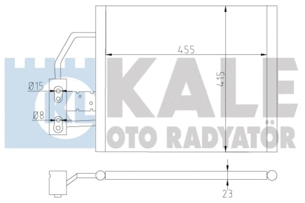 343055 KALE OTO RADYATÖR Конденсатор, кондиционер (фото 1)