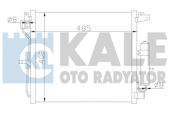 343160 KALE OTO RADYATÖR Конденсатор, кондиционер (фото 1)