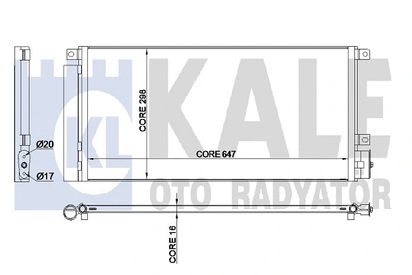 345280 KALE OTO RADYATÖR Конденсатор, кондиционер (фото 1)