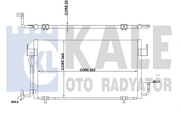 345340 KALE OTO RADYATÖR Конденсатор, кондиционер (фото 1)