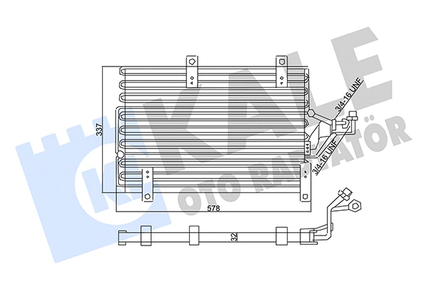 357915 KALE OTO RADYATÖR Конденсатор, кондиционер (фото 1)
