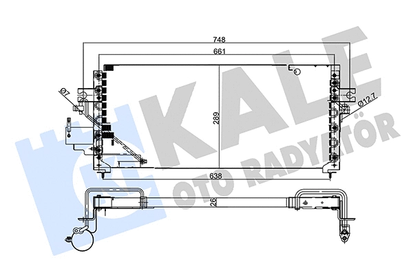 357920 KALE OTO RADYATÖR Конденсатор, кондиционер (фото 1)